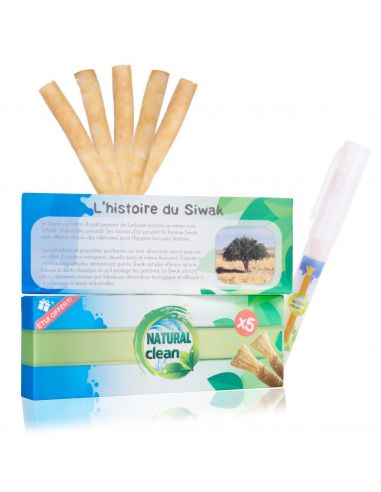 Coffret de 5 siwak + 1 étui offert