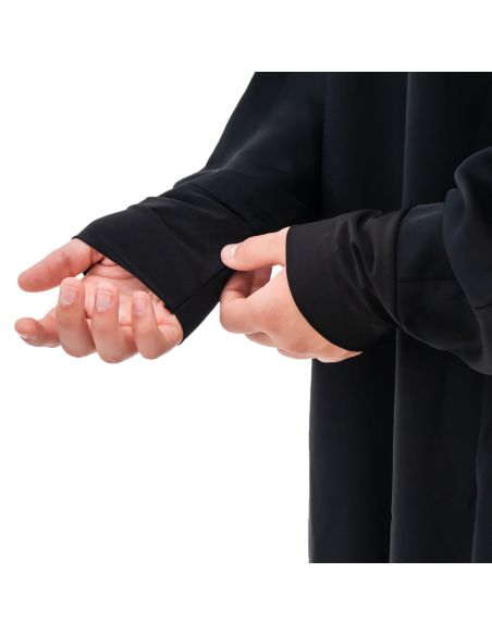 Abaya Bahraini - Maison Sultan - Noir manches lycra