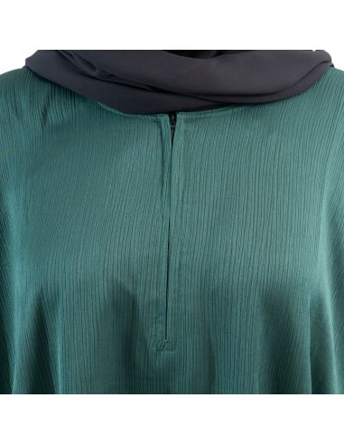 Abaya Bahraini - Maison Sultan - Vert sapin -...