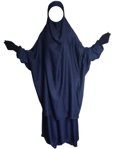 Jilbab 2 pièces Nida - Bleu -  Marque SULTAN