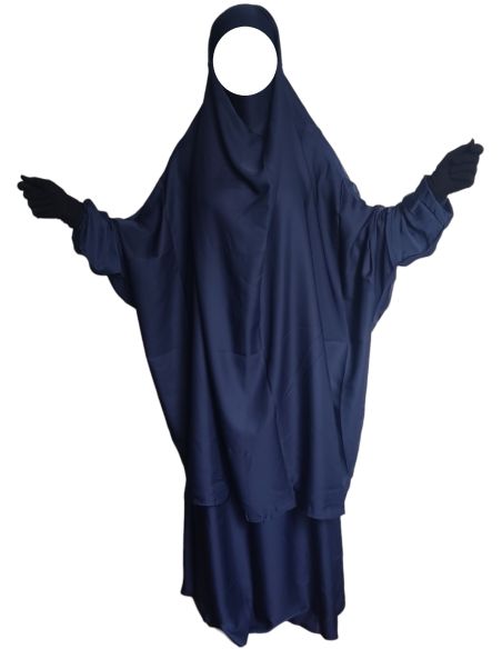 Jilbab 2 pièces Nida - Bleu -  Marque SULTAN