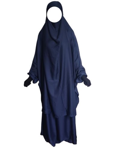 Jilbab 2 pièces Nida - Bleu -  Marque SULTAN