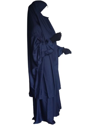 Jilbab 2 pièces Nida - Bleu -  Marque SULTAN