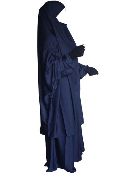 Jilbab 2 pièces Nida - Bleu -  Marque SULTAN