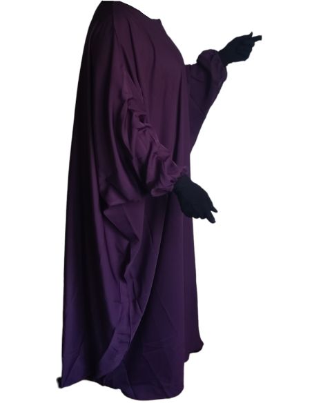 BON PLAN Abaya Bahraini Nida- Prune - SULTAN (COLLECTION 2024)