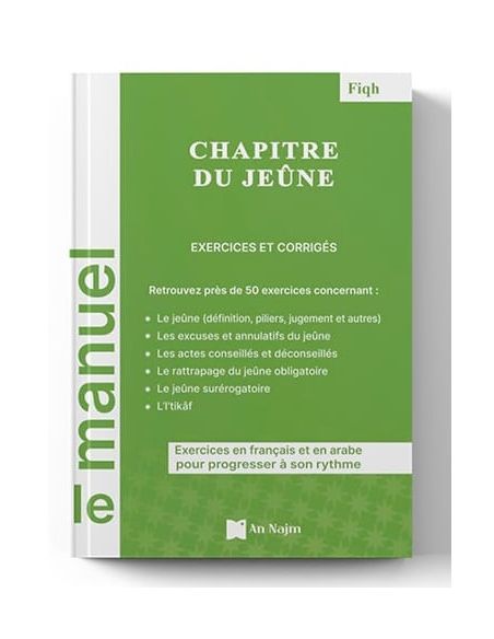 Chapitre du jeûne (Livre + manuel d’exercices) – Éditions An-Najm