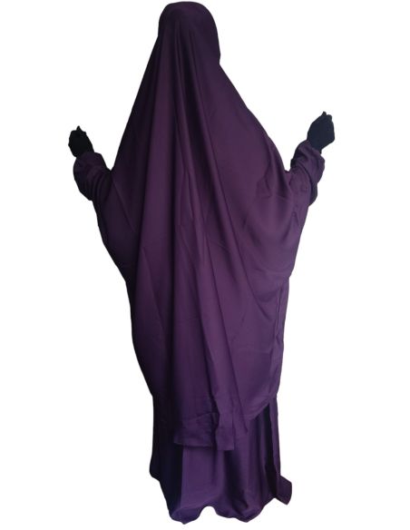 Jilbab 2 pièces Nida - Prune -  Marque SULTAN - BON PLAN