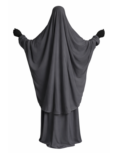 Jilbab 2 pièces Nida - Gris -  Marque SULTAN -...