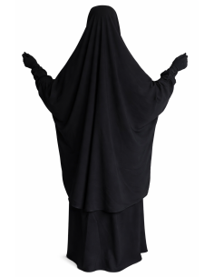 Jilbab 2 pièces Nida - Noir -  Marque SULTAN - BON PLAN 2