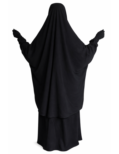 Jilbab 2 pièces Nida - Noir -  Marque SULTAN