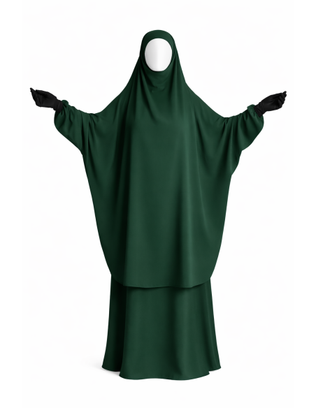Jilbab 2 pièces Nida - Kaki -  Marque SULTAN - BON PLAN