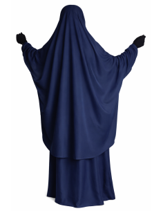 Jilbab 2 pièces Nida - Bleu -  Marque SULTAN - BON PLAN 2
