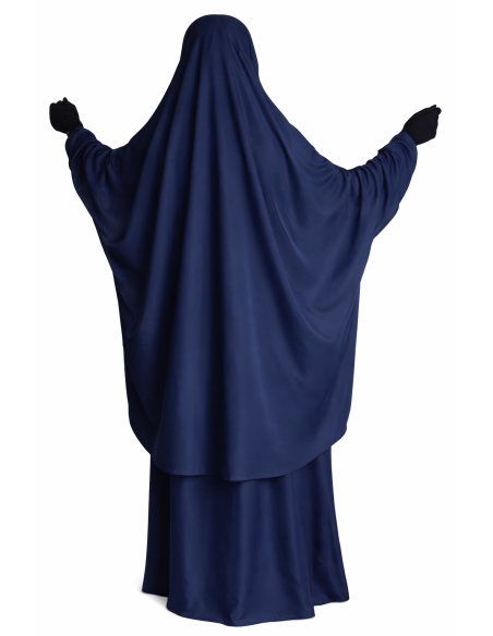 Jilbab 2 pièces Nida - Bleu -  Marque SULTAN - BON PLAN
