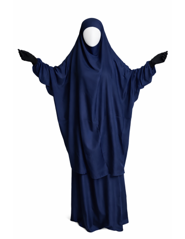 Jilbab 2 pièces Nida - Bleu -  Marque SULTAN -...
